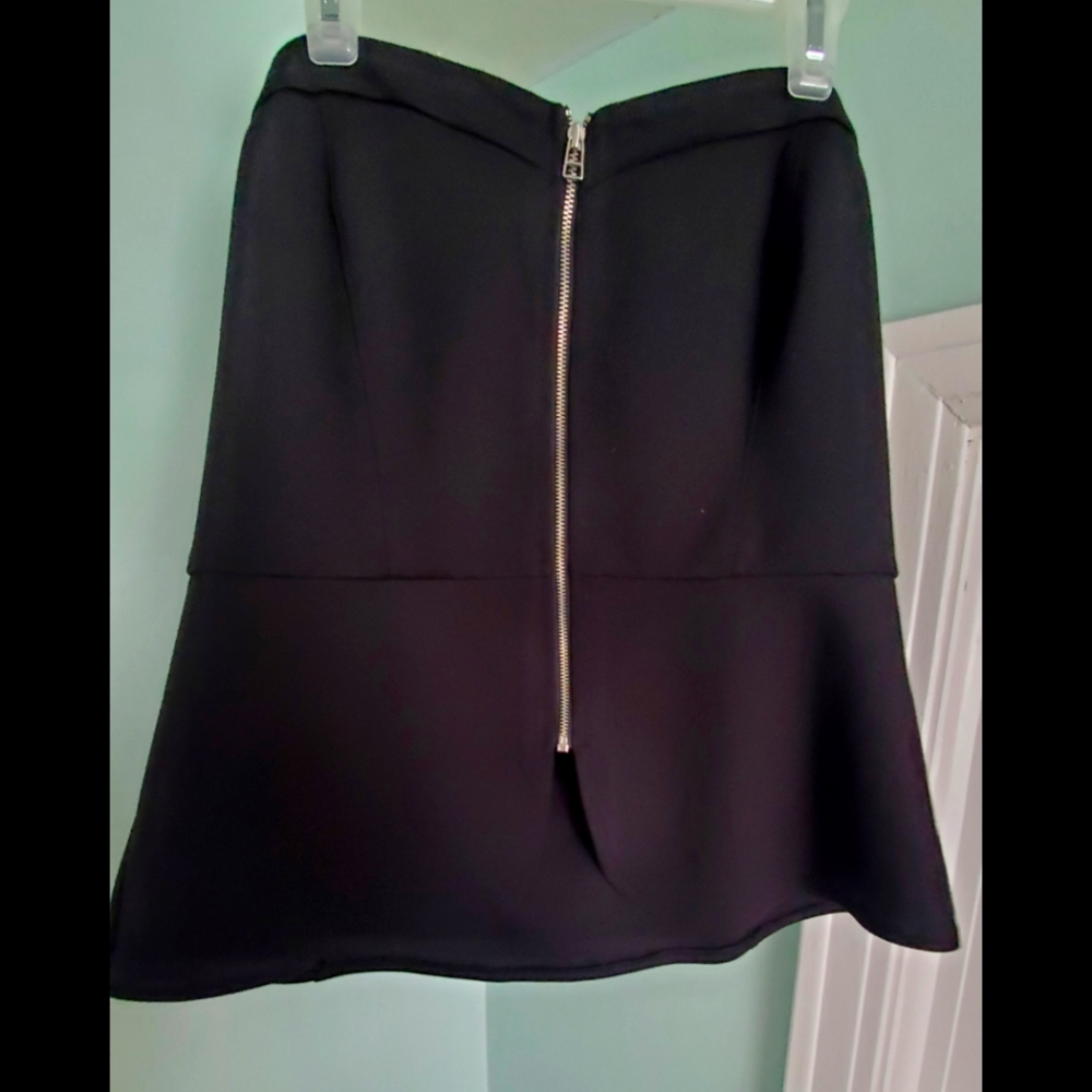 New York & Company zip front tube top